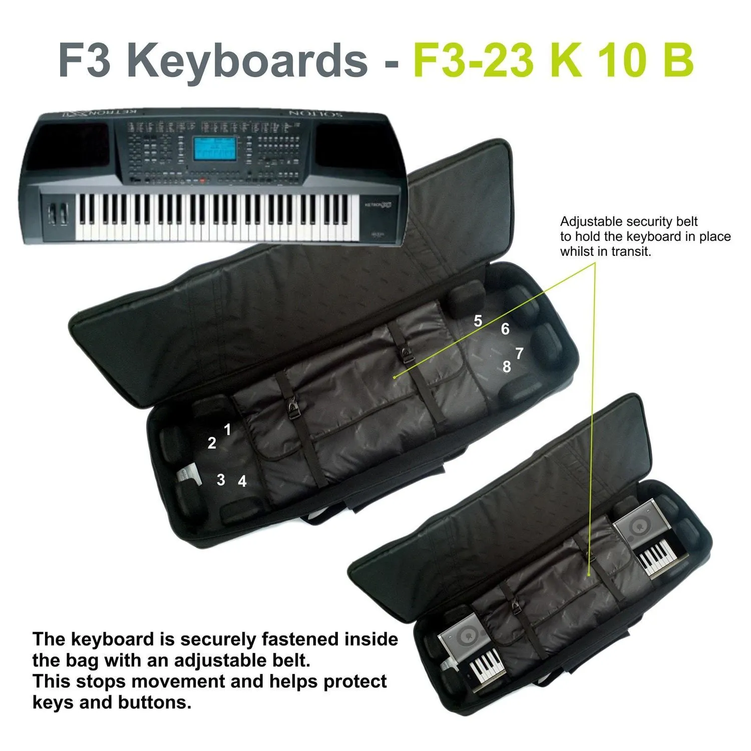 Fusion Bags Keyboard 10 housse clavier 61-76 touches
