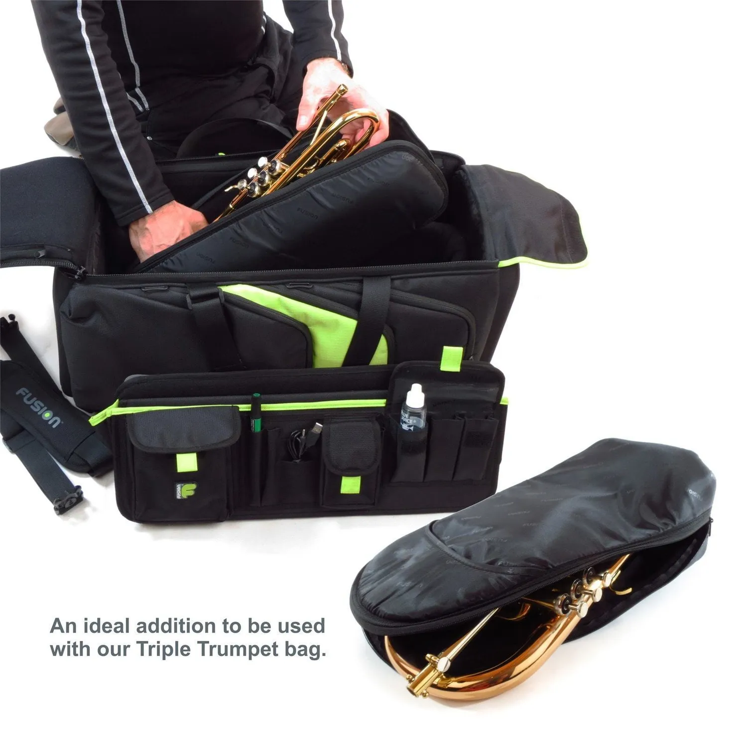 Fusion Bags Flugelhorn Sleeve housse de bugle noire rembourrée