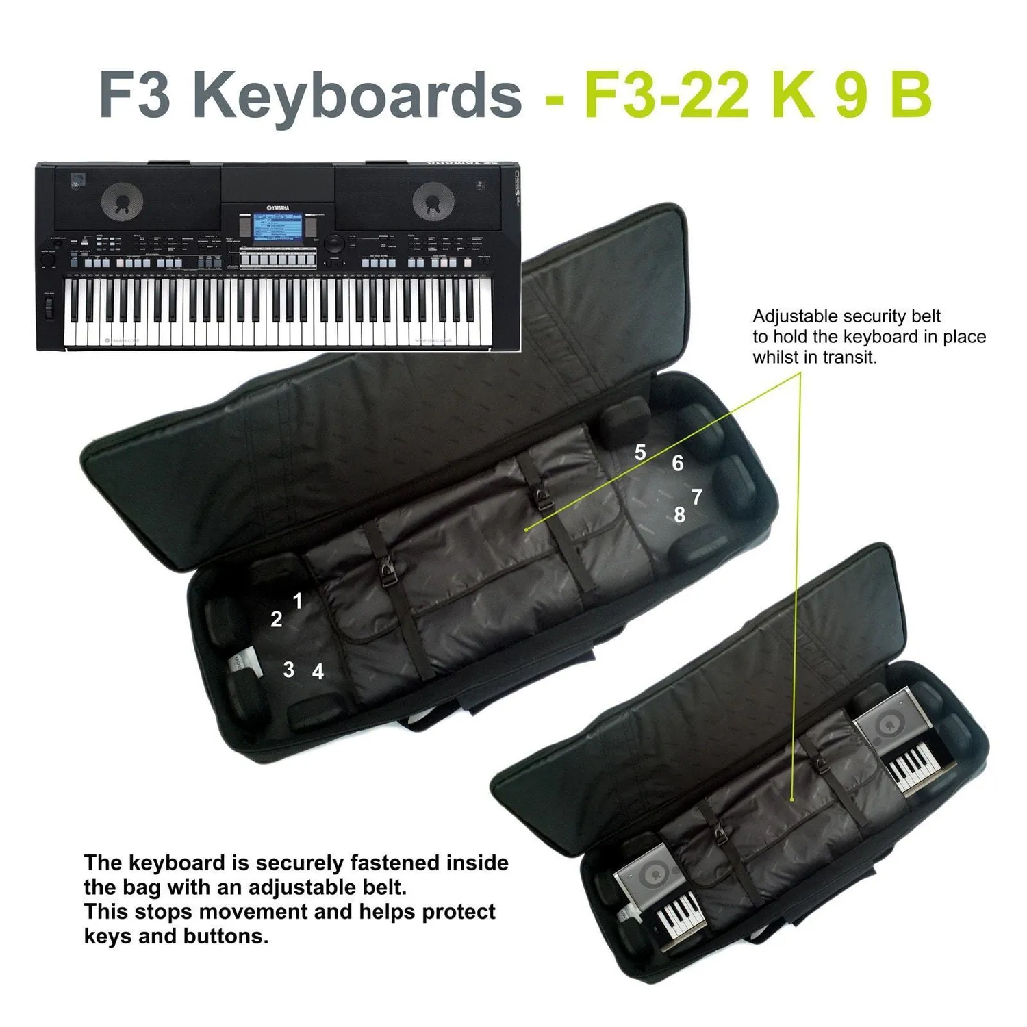 Fusion Bags Keyboard 09 housse clavier 49-61 touches