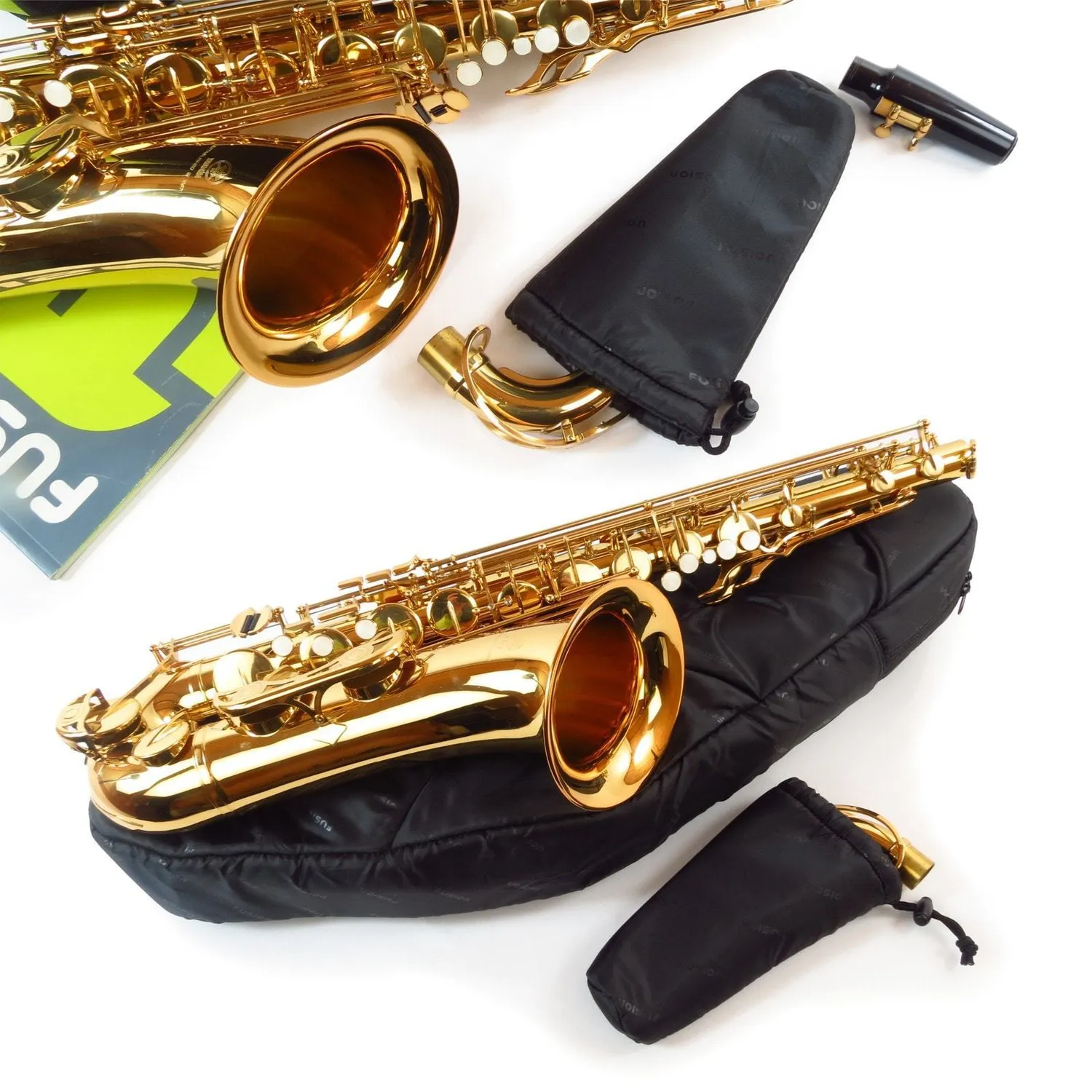 Fusion Bags Tenor Saxophone housse noire avec pochette de bocal
