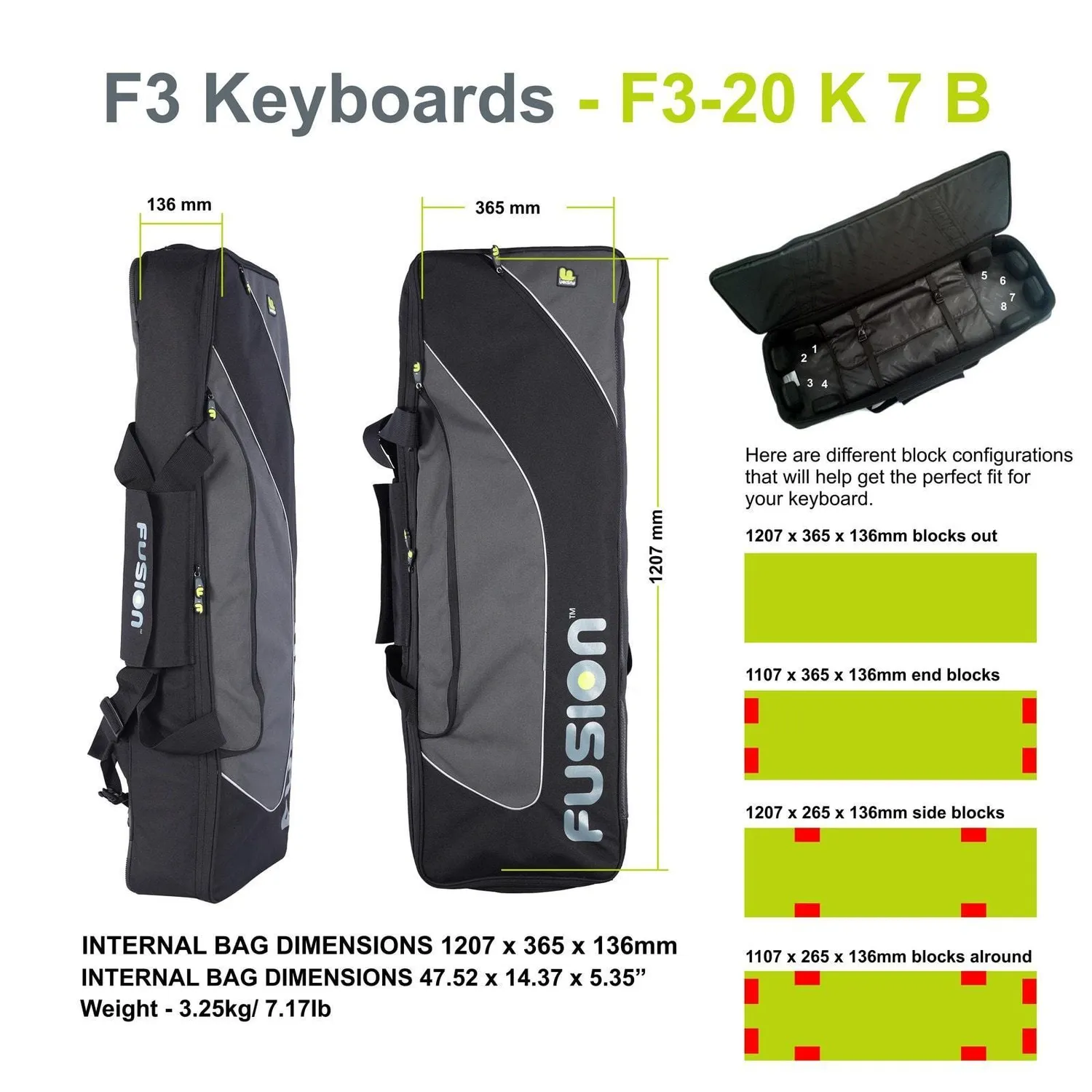 Fusion Bags Keyboard 07 61-76 touches housse clavier