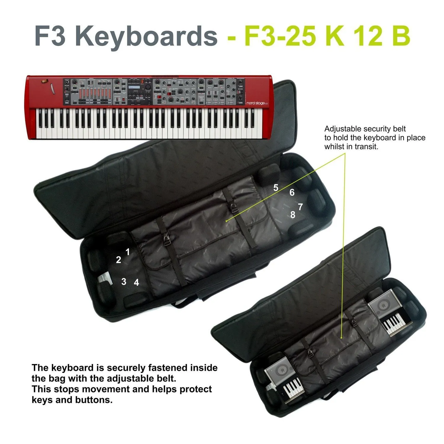 Fusion Bags Keyboard 12 housse clavier 76-88 touches
