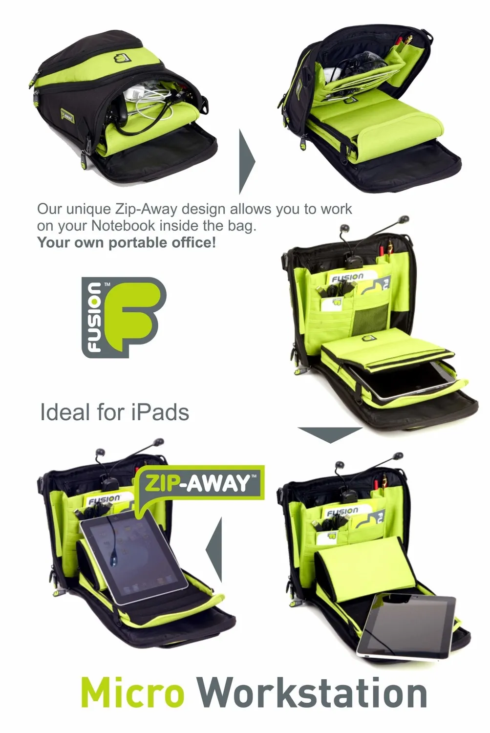 Fusion Bags Micro Workstation 10" sac tablette ordinateur