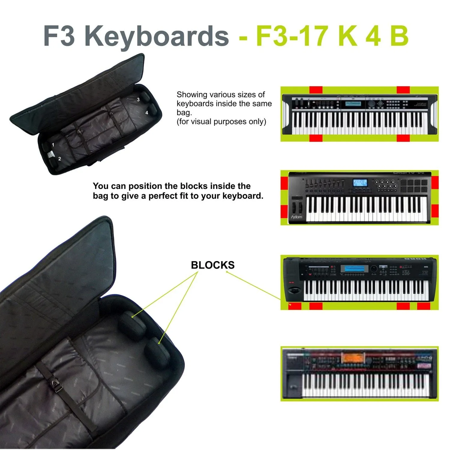 Fusion Bags Keyboard 04 housse clavier 49-61 touches