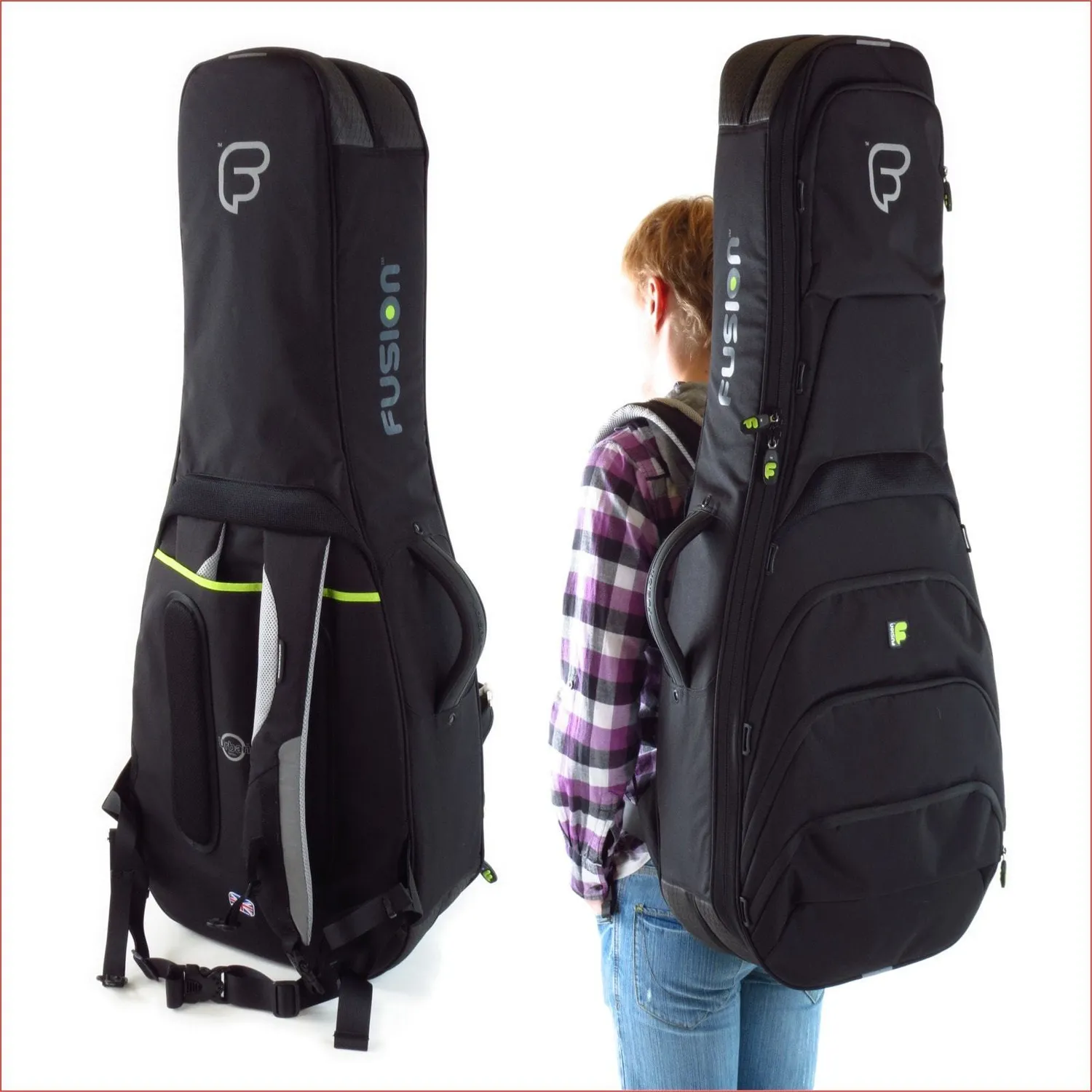 Fusion Bags Urban Double Electric Guitar housse double guitare électrique noire