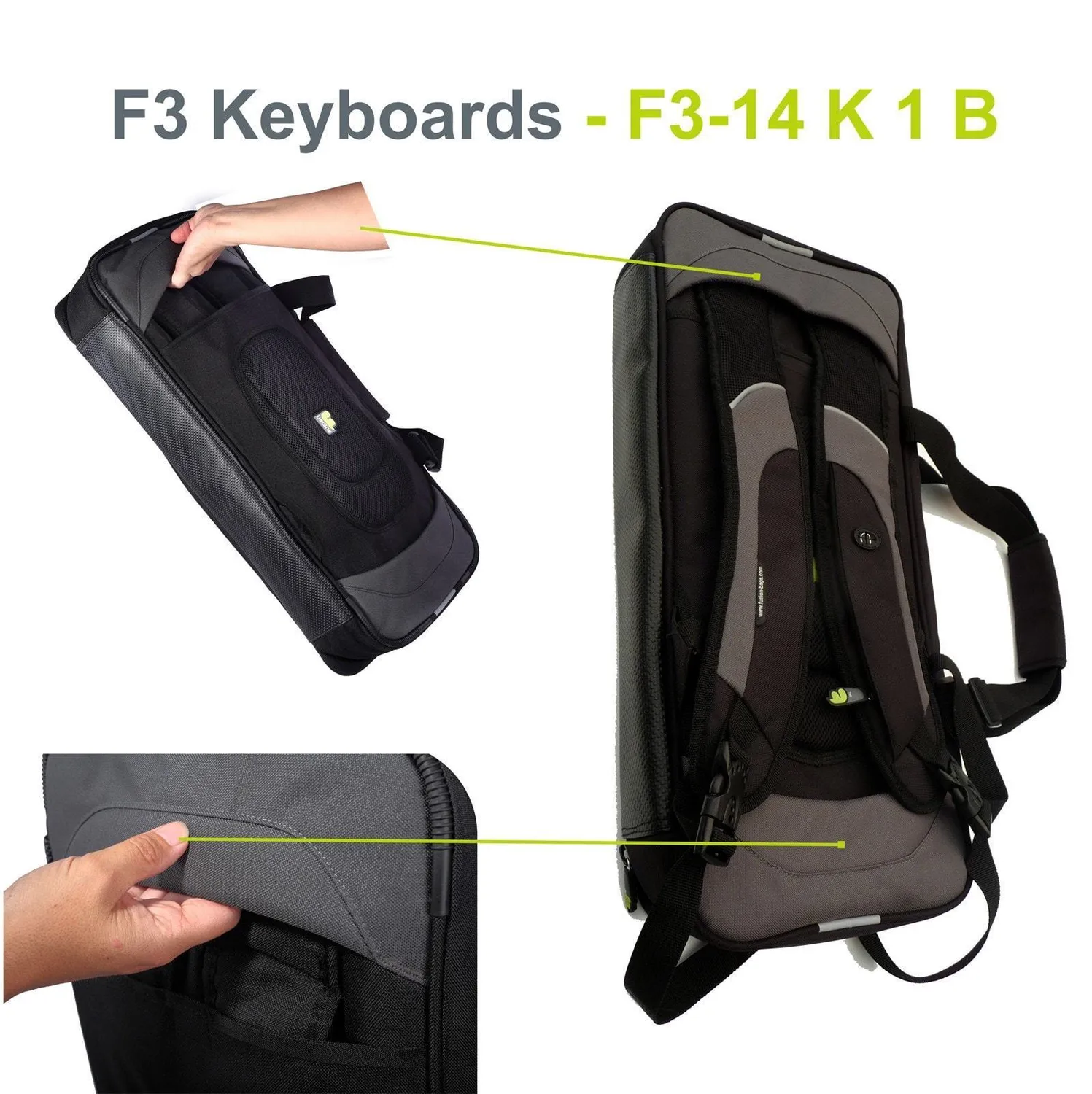 Fusion Bags Keyboard 01 (25-49 keys) gig bag clavier 15 mm