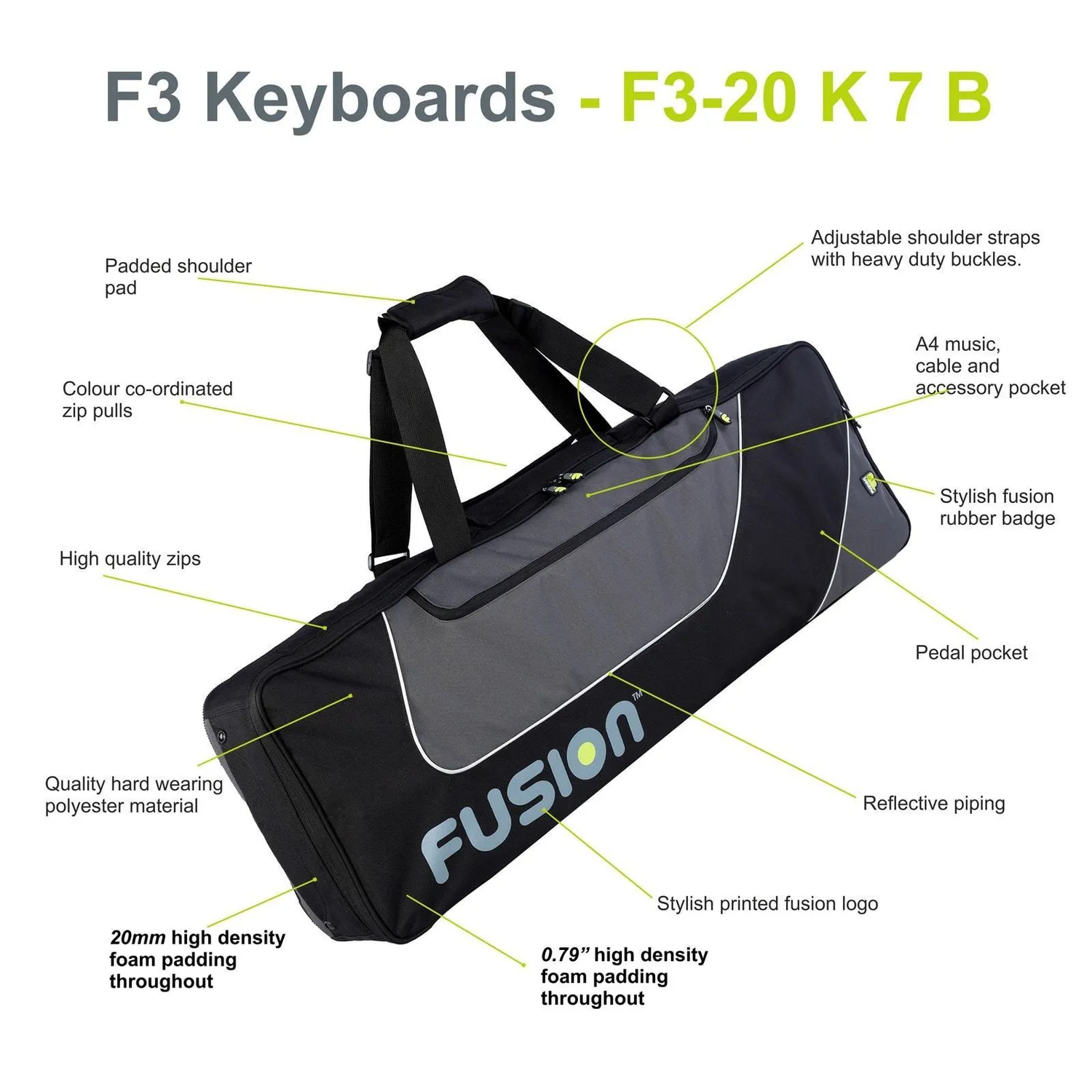 Fusion Bags Keyboard 07 61-76 touches housse clavier