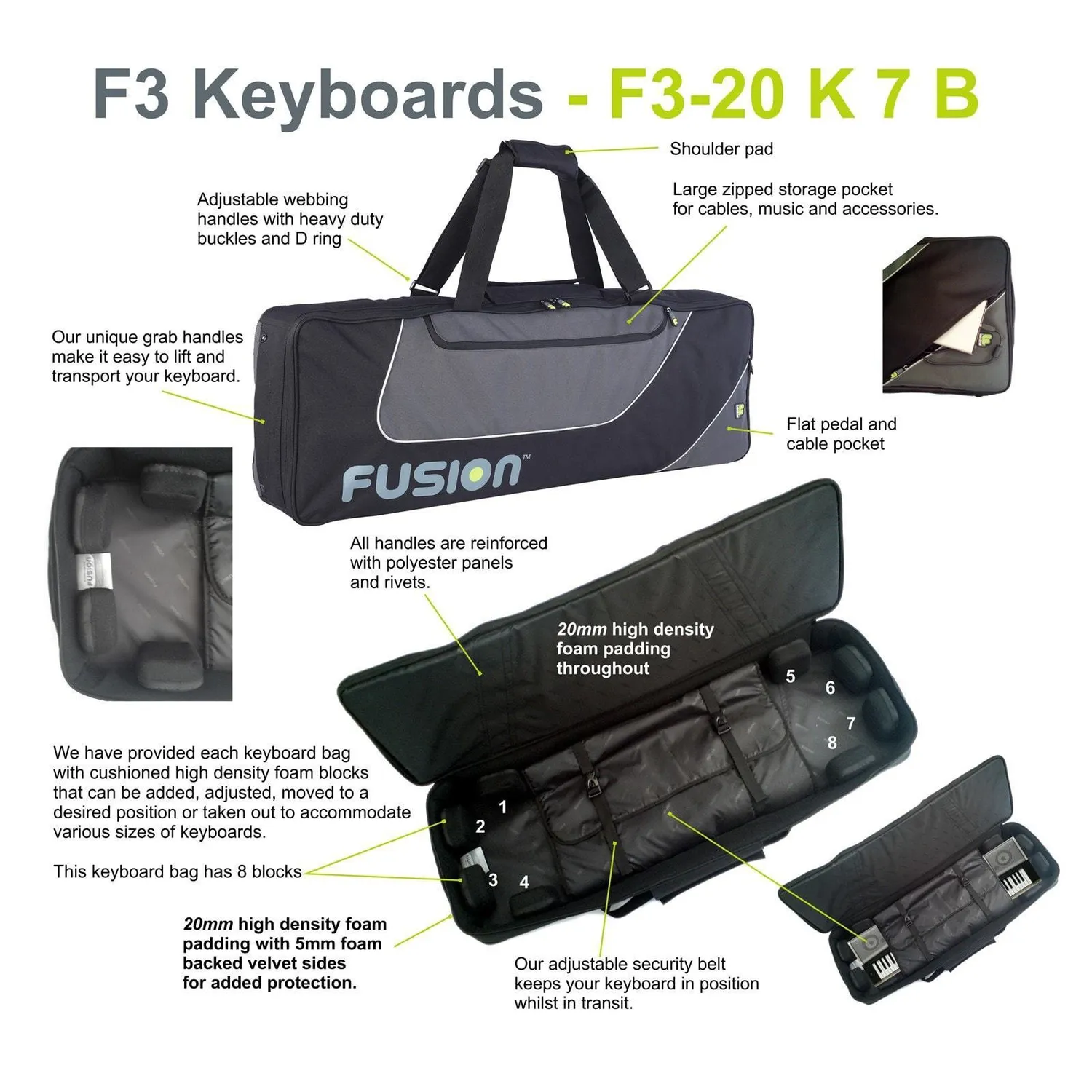 Fusion Bags Keyboard 07 61-76 touches housse clavier