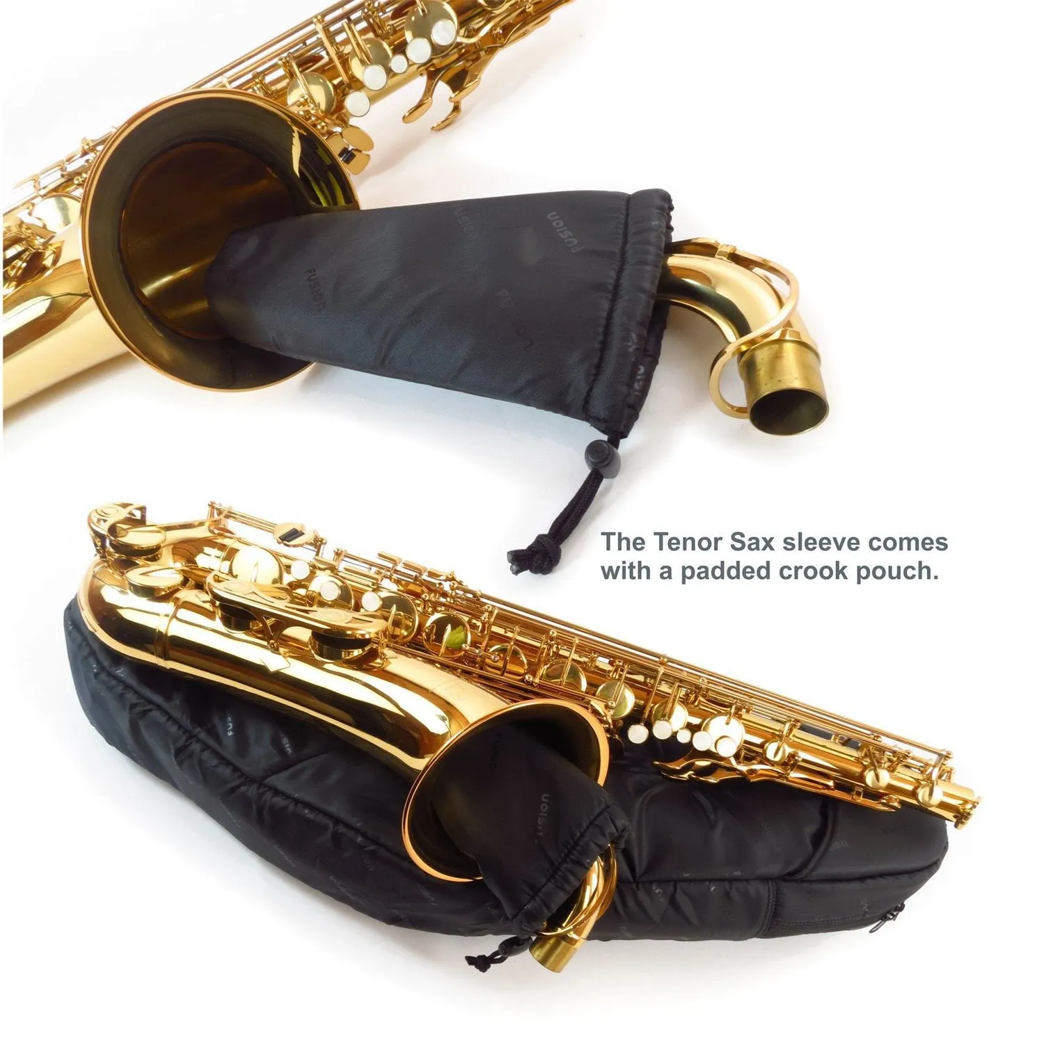 Fusion Bags Tenor Saxophone housse noire avec pochette de bocal
