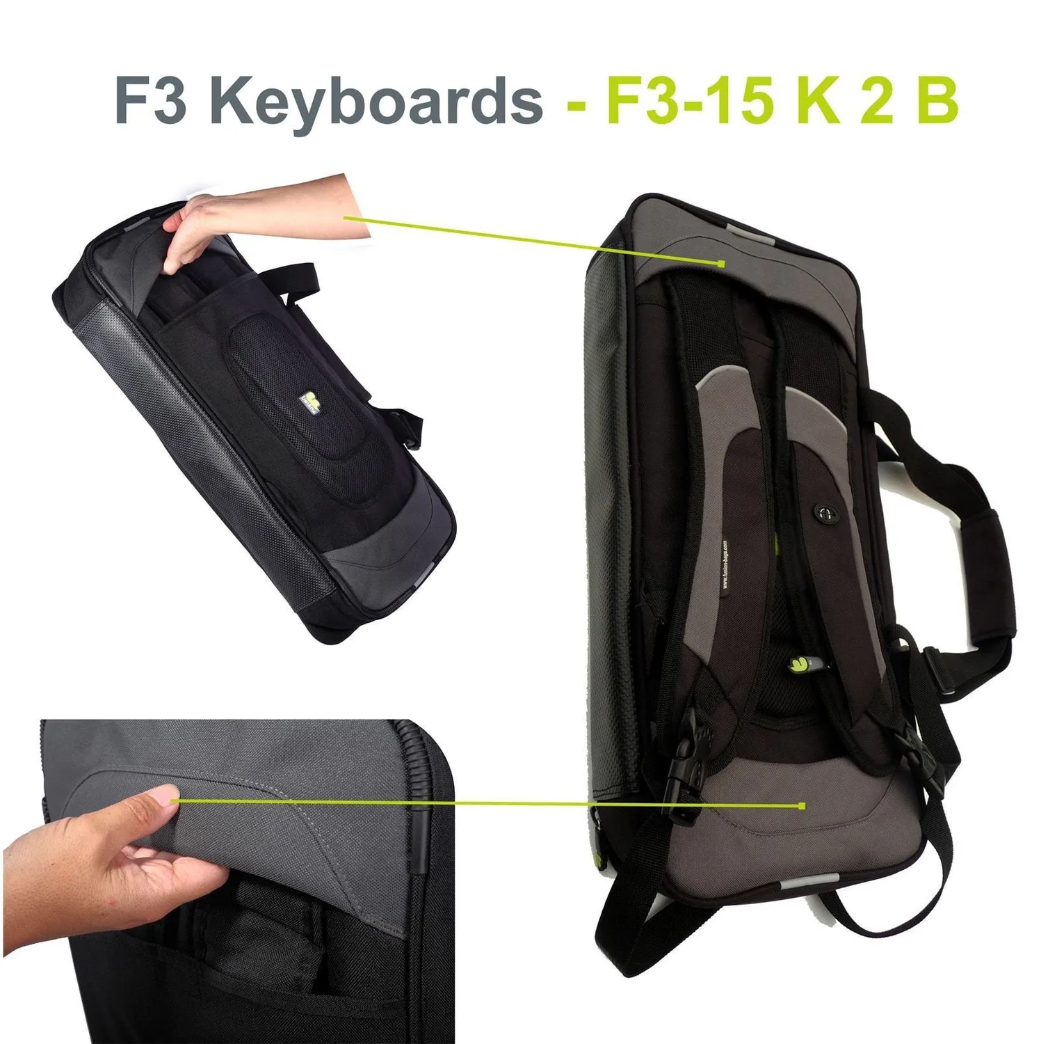 Fusion Bags Keyboard 02 (25-49 keys) gig bag clavier 15 mm