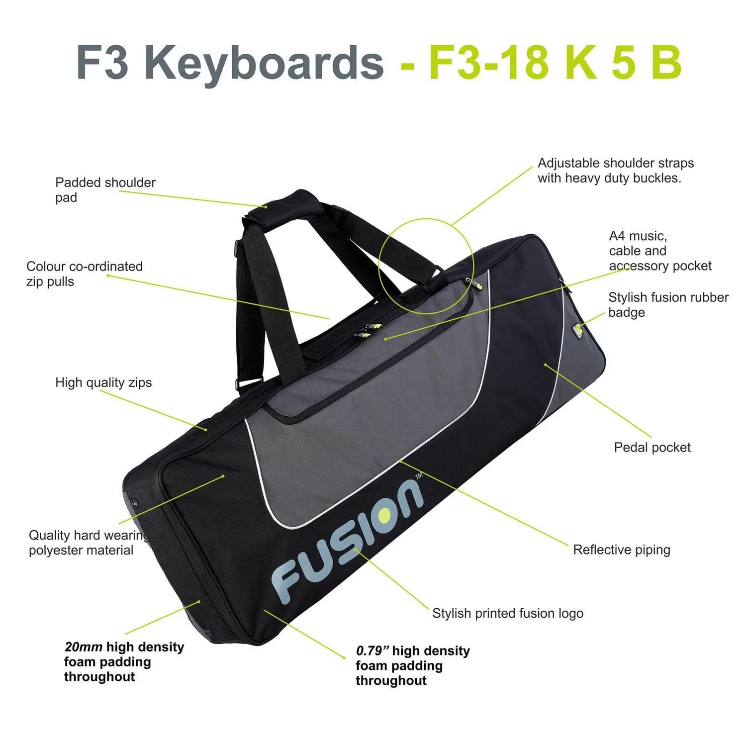Fusion Bags Keyboard 05 housse clavier 49-61 touches