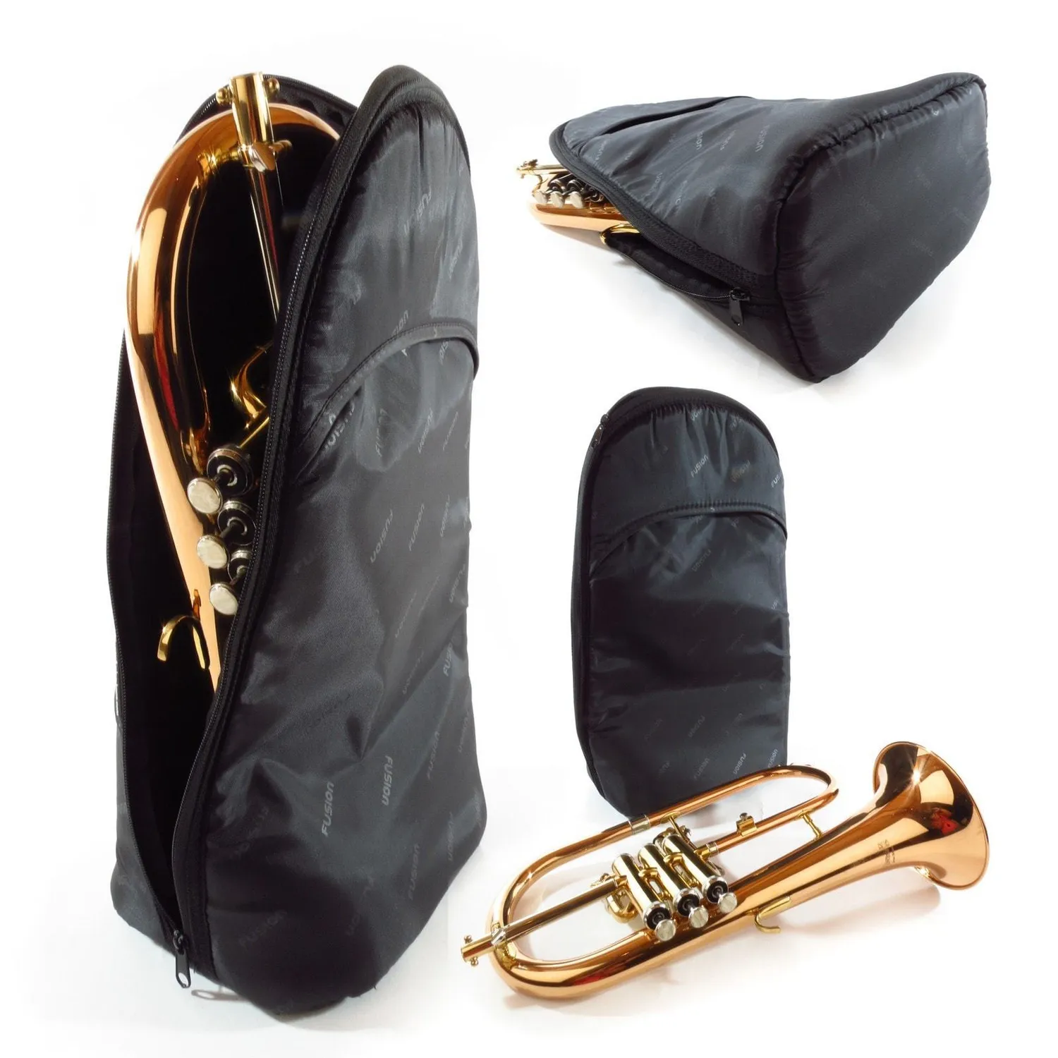 Fusion Bags Flugelhorn Sleeve housse de bugle noire rembourrée