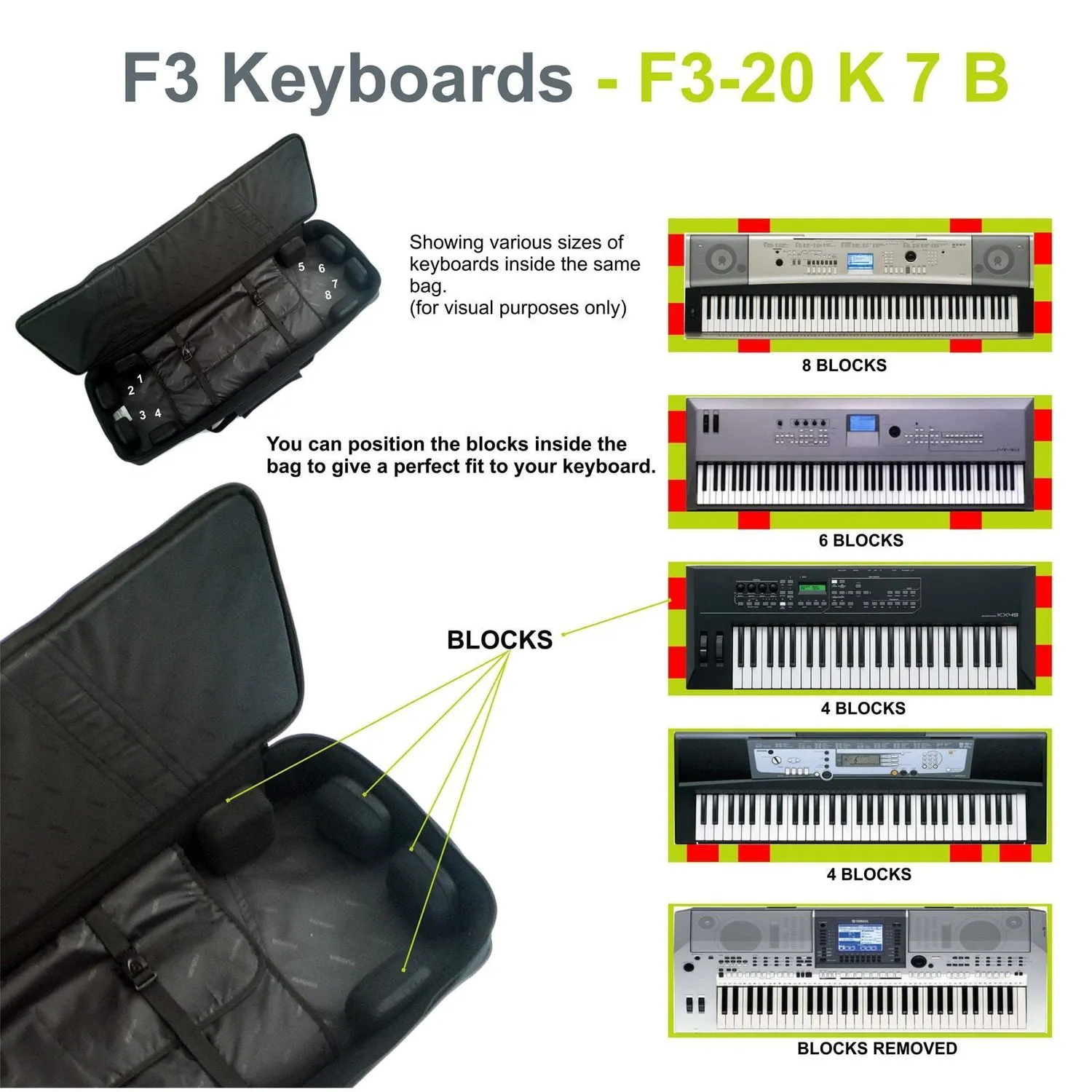 Fusion Bags Keyboard 07 61-76 touches housse clavier