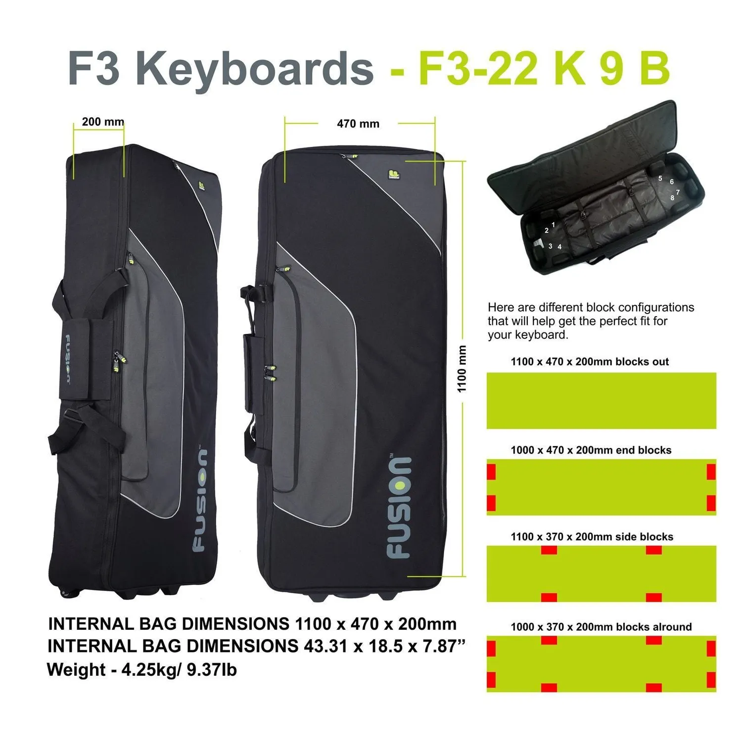 Fusion Bags Keyboard 09 housse clavier 49-61 touches