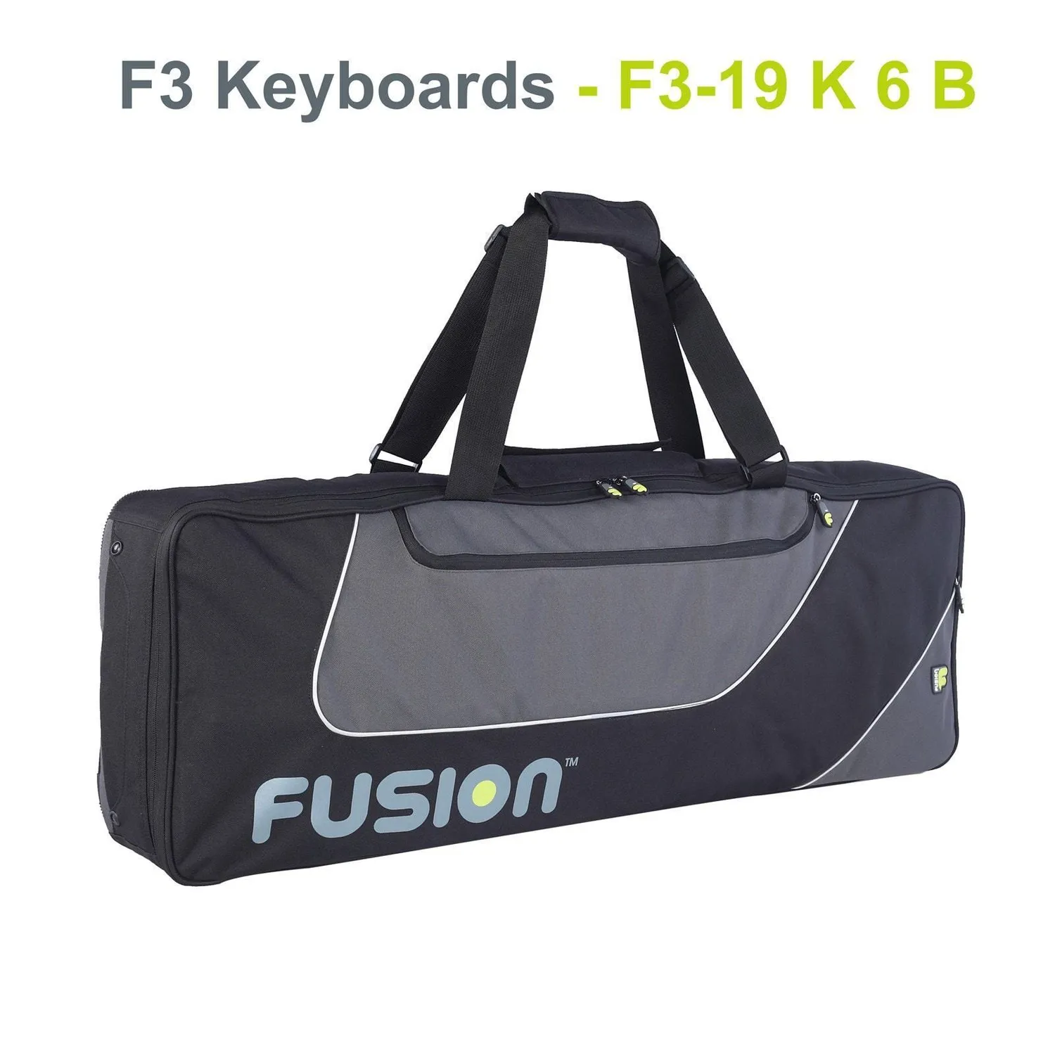 Fusion Bags Keyboard 06 (61-76 keys) housse de clavier noir gris rembourrée