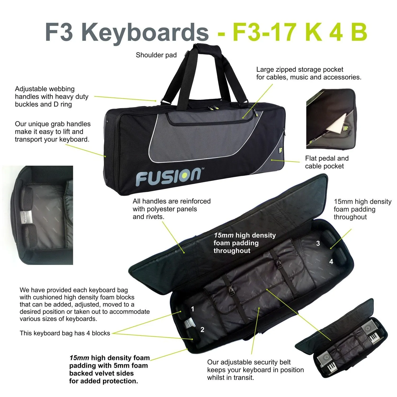 Fusion Bags Keyboard 04 housse clavier 49-61 touches
